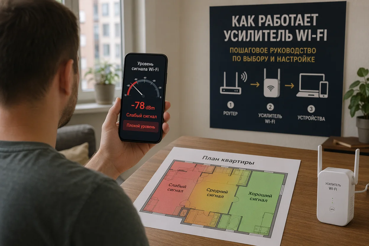 Усилитель Wi-Fi шаг 1: определение мертвых зон на плане квартиры