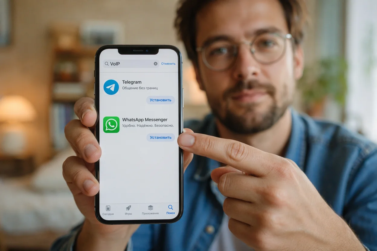 Как работают интернет звонки шаг 2: установка приложения VoIP на смартфон