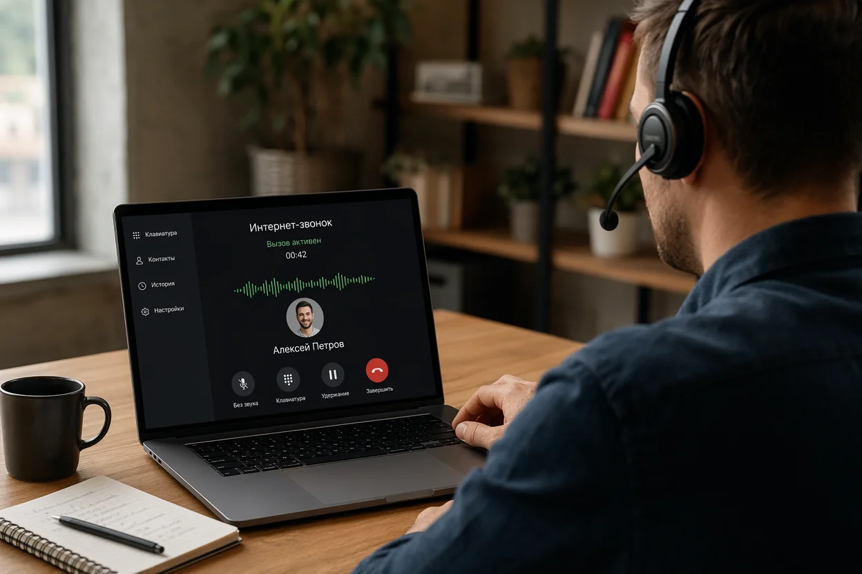 Как работают интернет звонки шаг 5: первый тестовый вызов через VoIP-приложение