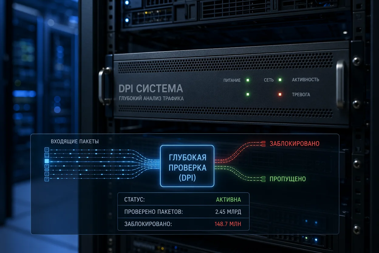 Ограничения интернета шаг 2: визуализация работы DPI-оборудования на уровне провайдера